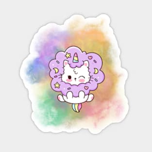 Unicorn Rainbow Kitty cat Sticker